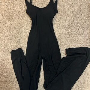 Amazon Black Scoop Neck Jumpsuit